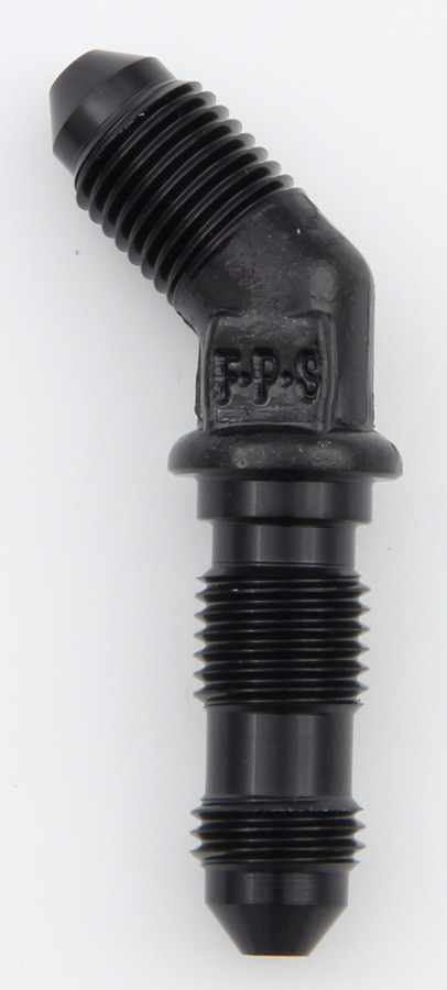 Fragola #3 x 45 Deg Bulkhead Fitting Black 483703-BL