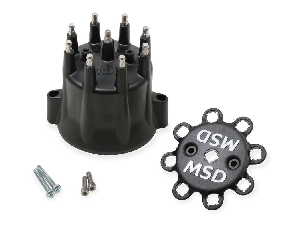 Msd Ignition Marine HEI Tower Cap w/Wire Retainer Black 85653