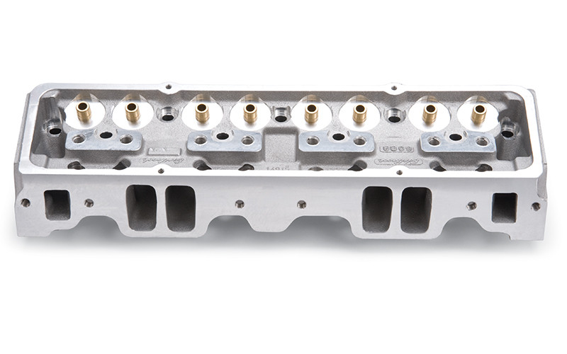 Edelbrock SBC NHRA Legal Cylinder Heads 64cc A/P Bare 60947
