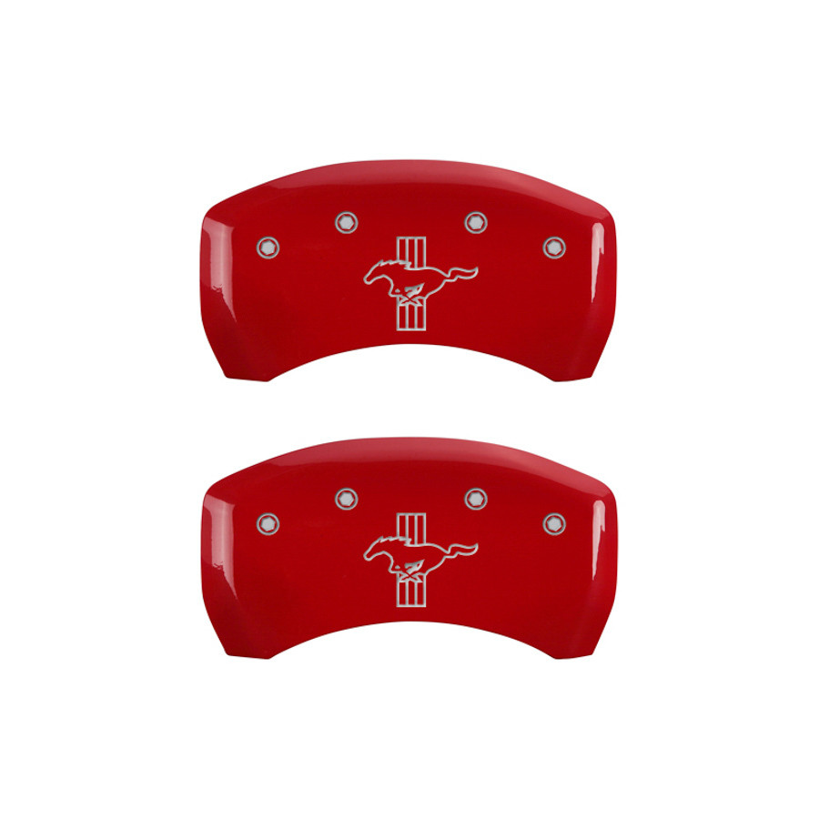Mgp Caliper Cover 05-10 Mustang Caliper Covers Red 10197SMB1RD