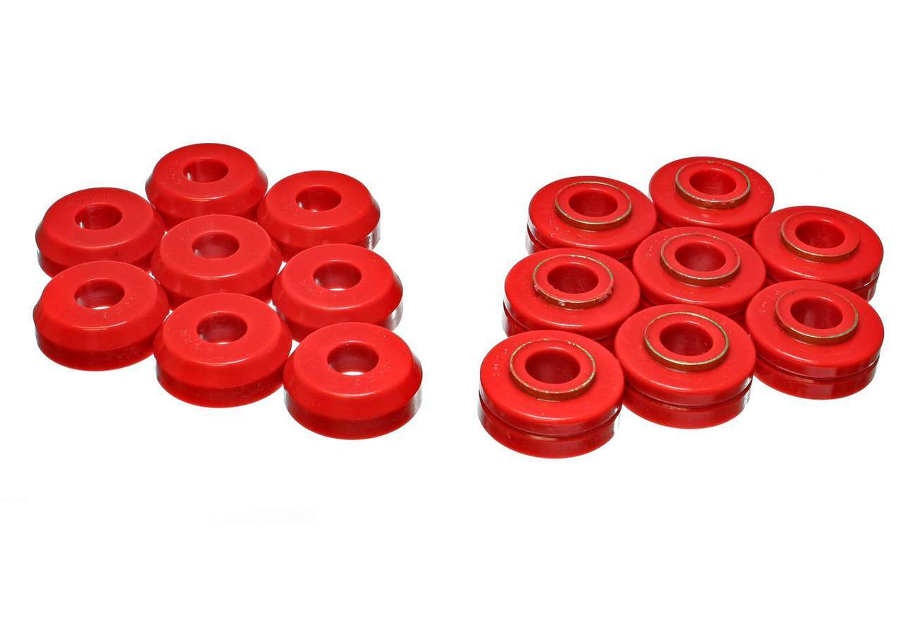Energy Suspension Bronco Body Mounts - Red 4.4101R