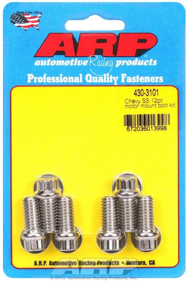 Arp Chevy S/S Motor Mount Bolt Kit - 12pt. 430-3101