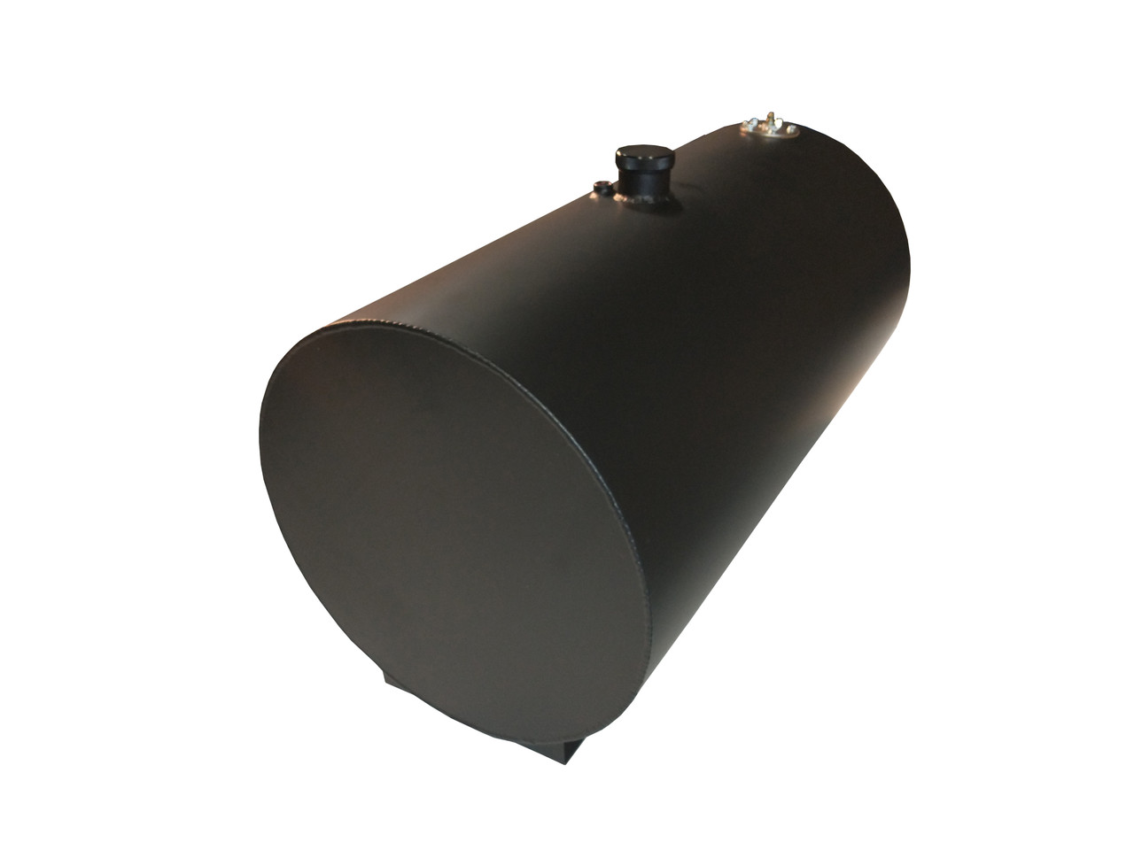 Rci Fuel Tank 22gal Aluminum Round Street Rod Black 2220ADS