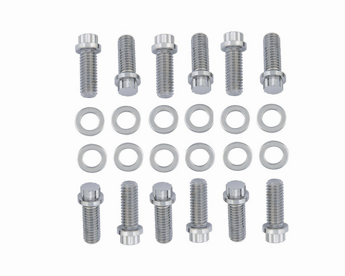Mr. Gasket Chrome Intake Bolts 5003