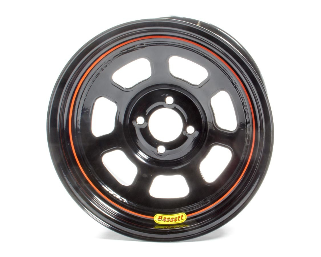 Bassett Wheel 15x8 D-Hole 4x100 mm 5in BS Black 58SH5