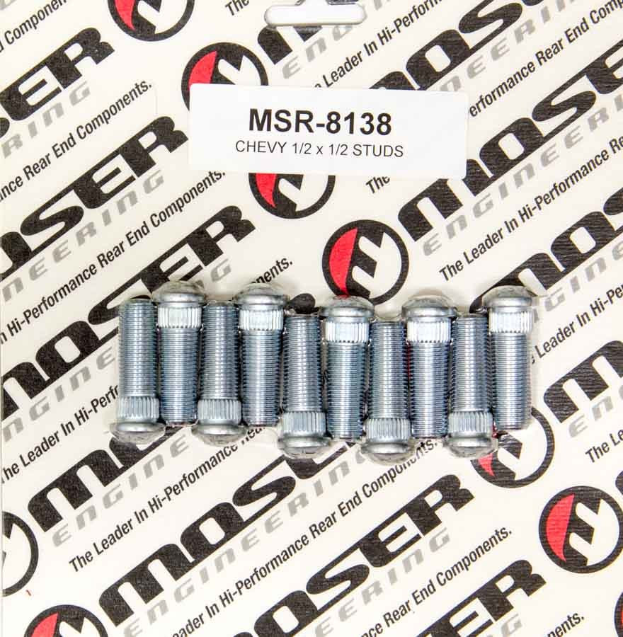 Moser Engineering 1/2-20 x 1-1/2 Wheel Studs (10pk) .530 Knurl 8138