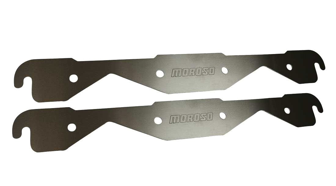 Moroso Storage Block Off Exh. Plates SBC 23-Deg Heads 25155