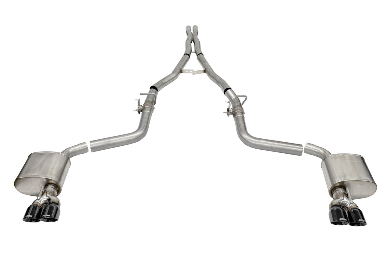 Corsa Performance 15-22 Dodge Challenger Cat Back Exhaust 21070BLK