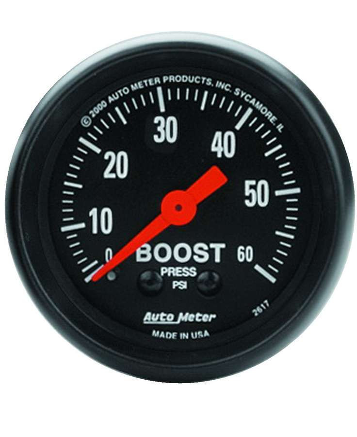 Autometer 2-1/16in Z-Series Boost Gauge 0-60psi 2617
