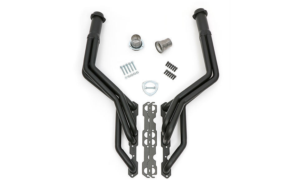 Hedman S-10 SBC Swap Header Long Tube Black Maxx 69033