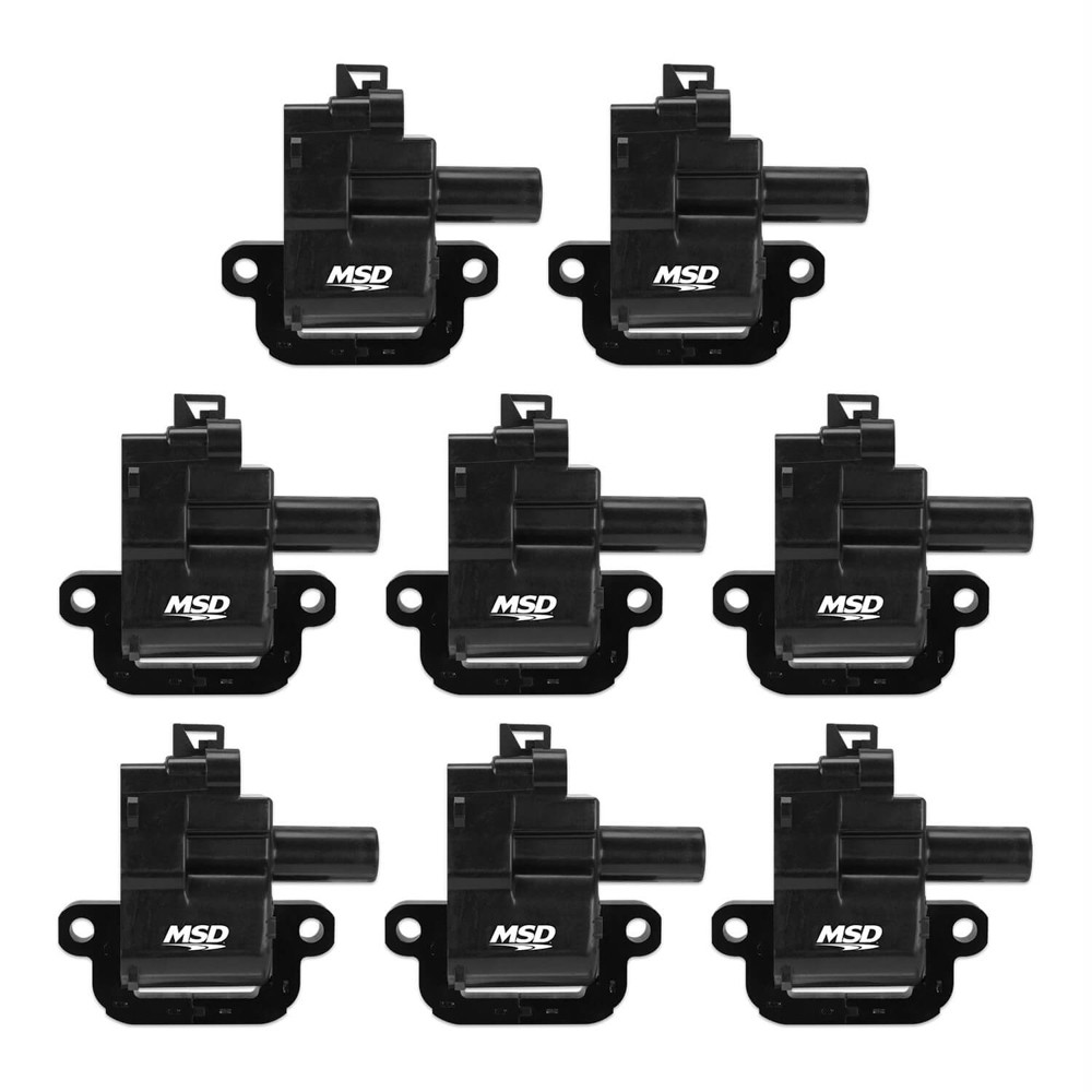 Msd Ignition Coils GM 98-06 (LS1/6) 8-Pack - Black 826283