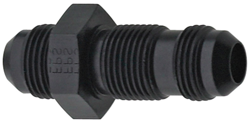 Fragola Str Bulkhead Fitting #8 Black 483208-BL