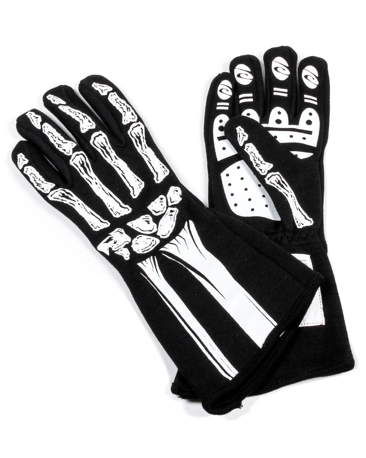 Rjs Safety Single Layer White Skeleton Gloves Small 600090166