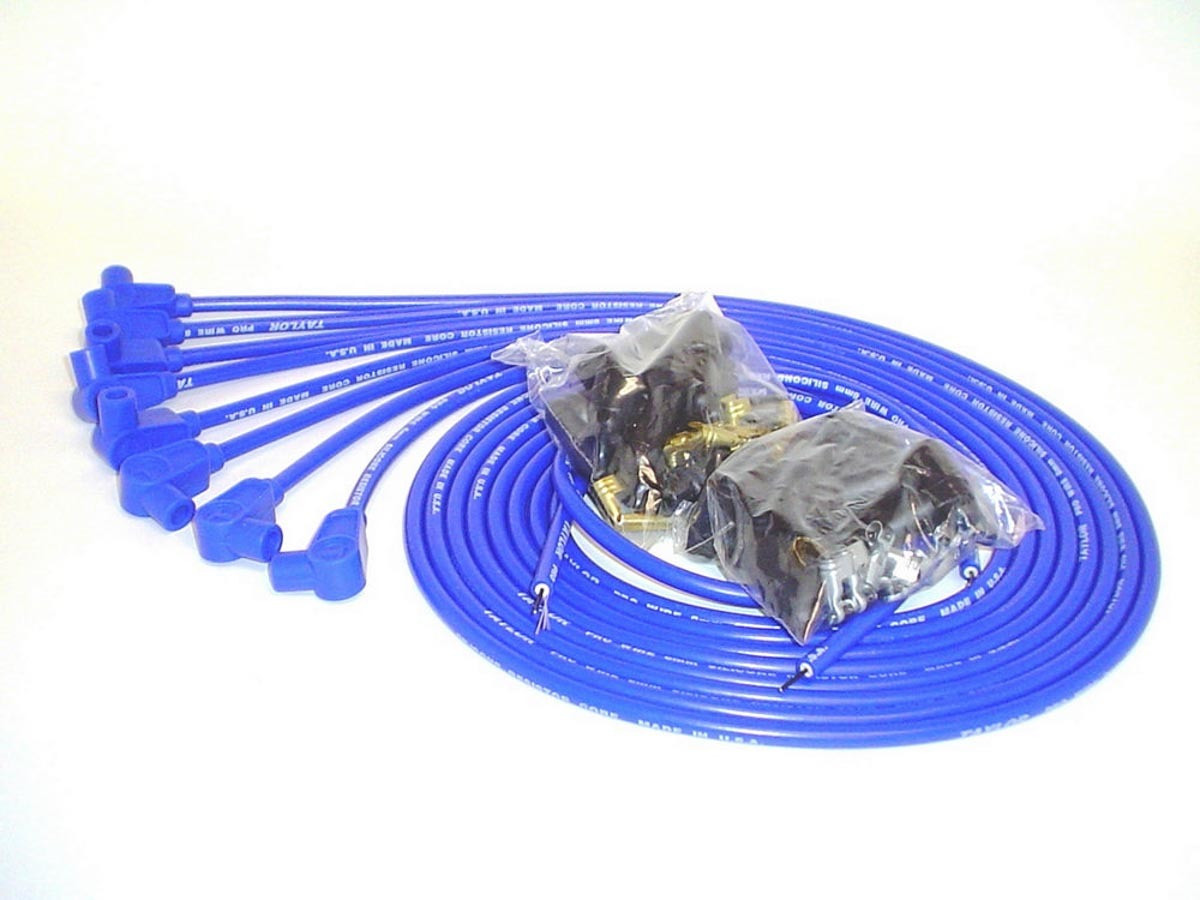 Taylor/Vertex 8mm Blue Pro Wire Vertex 90deg Boots 70660