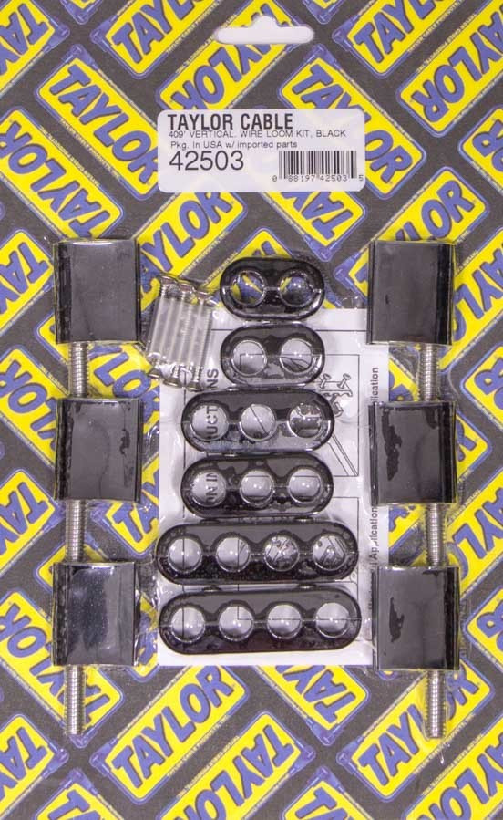 Taylor/Vertex 10.4mm Vertical Wire Loom Kit Black 42503