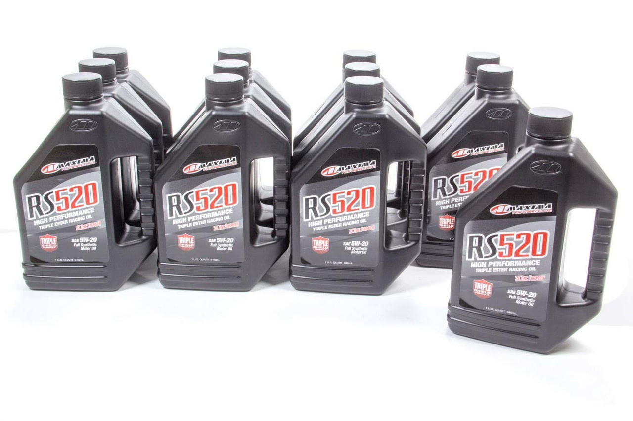 Maxima Racing Oils 5w20 Synthetic Oil Case 12x1 Quart RS520 39-04901