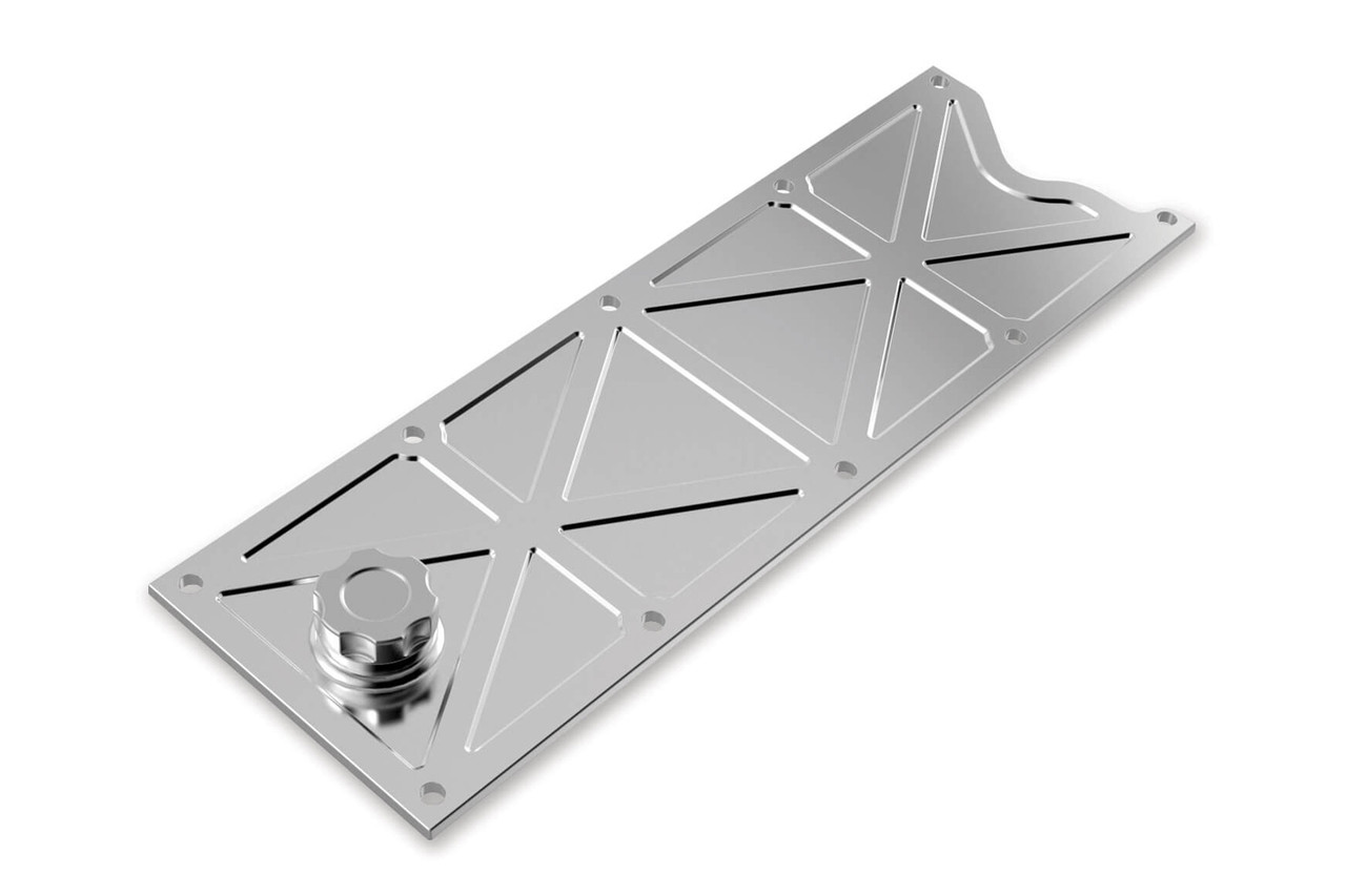 Holley LS Valley Cover w/Oil Fill - Polished Finish 241-368