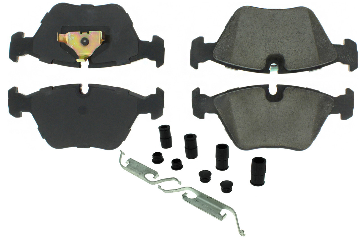 Centric Brake Parts Posi-Quiet Semi-Metallic Brake Pads with Hardwar 104.0394