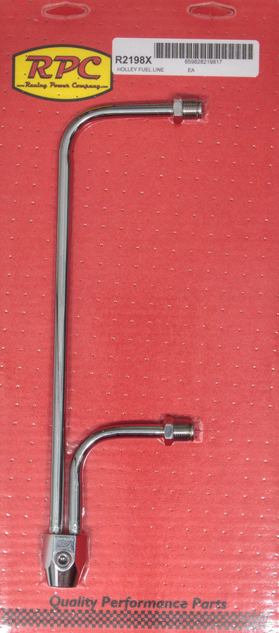 Racing Power Co-Packaged Fuel Line Chrome 8-21/32 in Centers R2198X