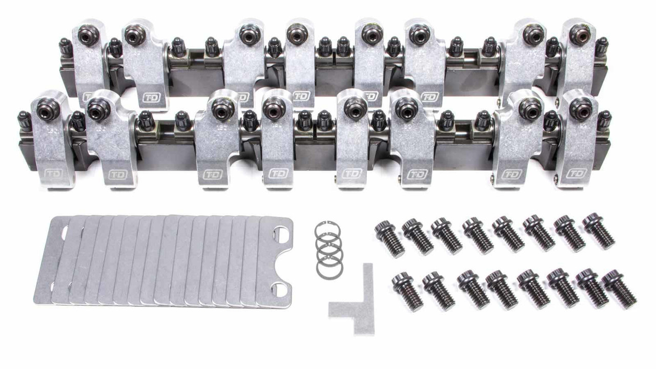 T and D Machine SBC Shaft Rocker Arm Kit - 1.6/1.5 Ratio 2301-160/150