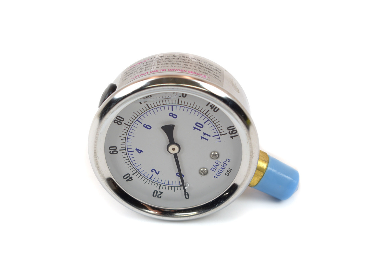 Canton S/S Accusump Gauge 0-160psi- Liquid Filled 24-500