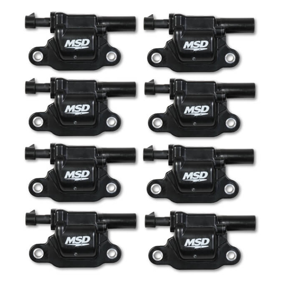 Msd Ignition Coil Black Square GM V8 2014-Up 8pk 826683