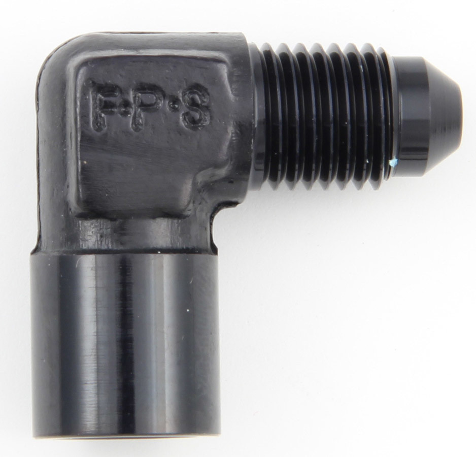 Fragola #4 Male x 1/8 FPT 90 Deg Gauge Adapter Inline 495023-BL