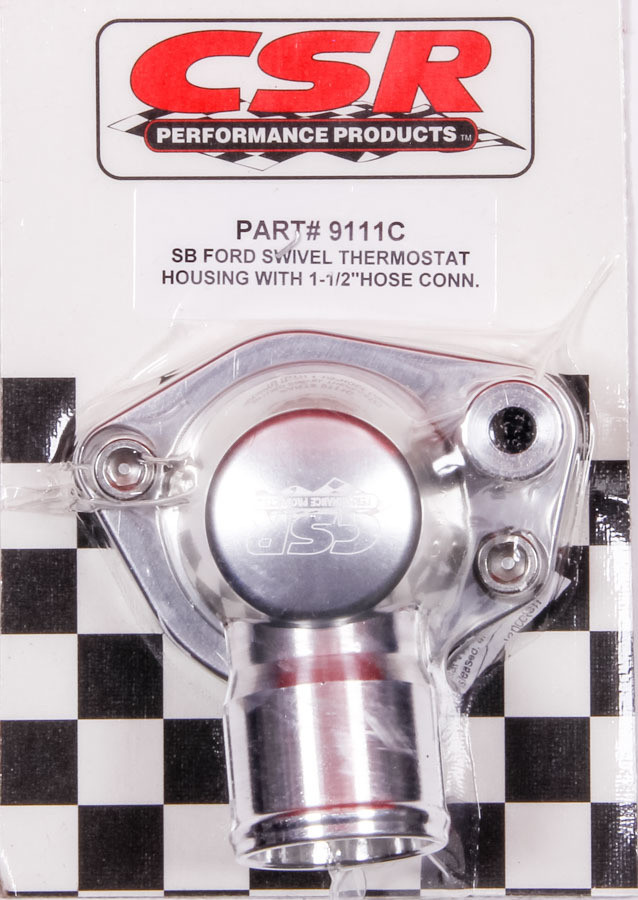 Csr Performance SBF Swivel Thermostat Housing - Clear 9111C