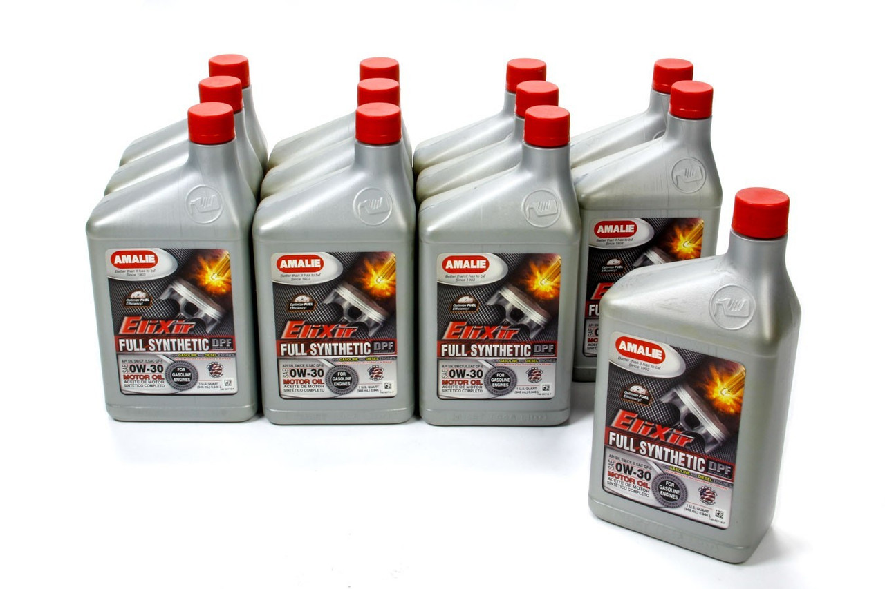 Amalie Elixir Full Synthetic 0w30 Case 12 x 1 Quart 160-65716-56