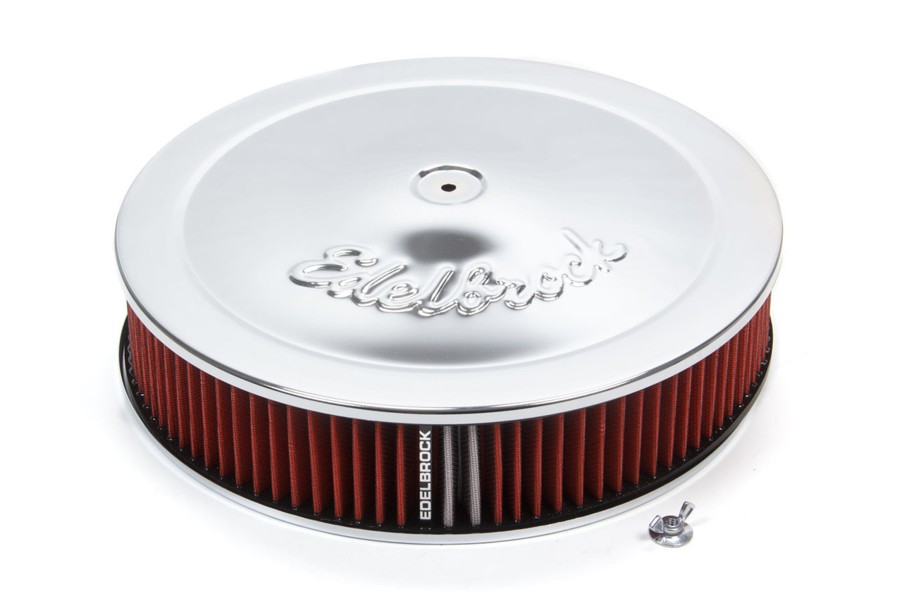Edelbrock Pro-Flow Air Cleaner Kit 14in x 3in Chrome 1206
