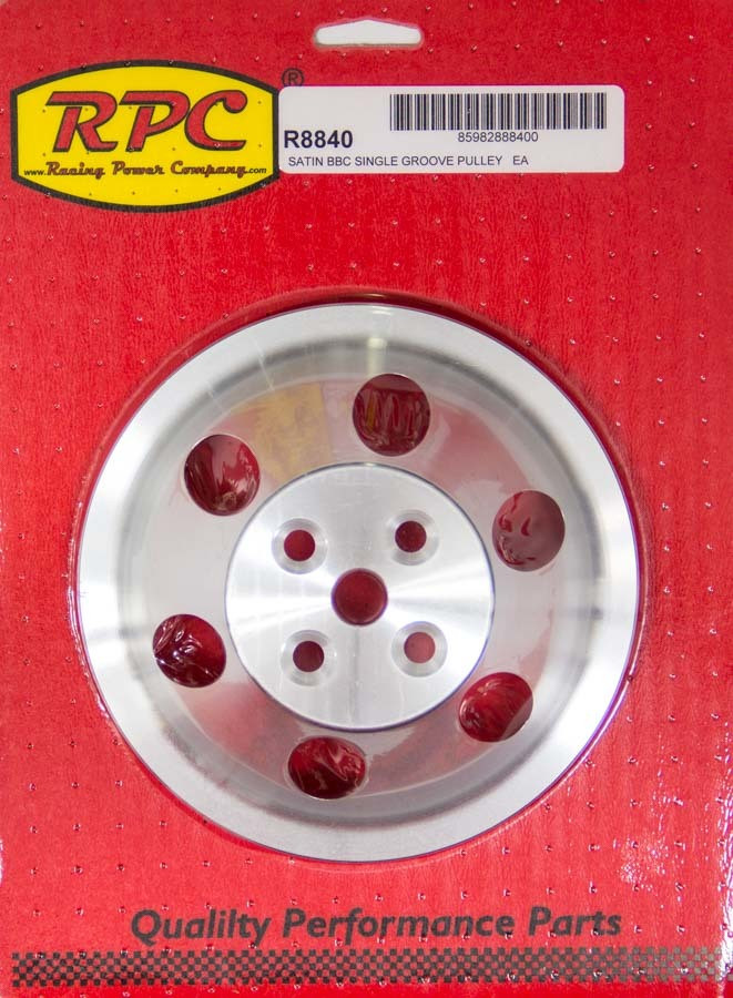 Racing Power Co-Packaged BBC SWP Single Groove Upper Pulley R8840