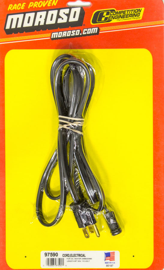 Moroso Replacement Electric Cord for Int. Oil Heater 97590