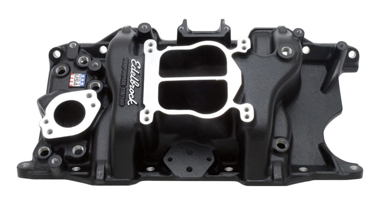 Edelbrock SBM Performer Manifold - 318/360 - Black 21763
