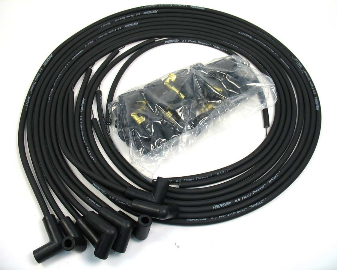 Pertronix Ignition 8MM Universal Wire Set - Black 808290