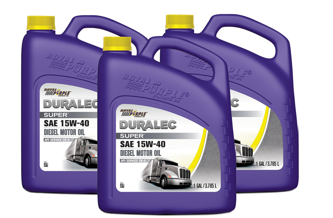 Royal Purple Duralec Super 15w40 Oil Case 3x1 Gallon 43154