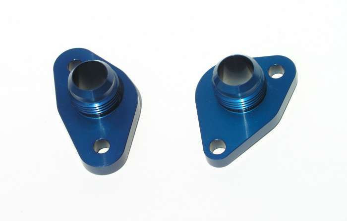 Meziere SBF #12 Water Pump Port Adapters - Blue (2pk) WP8312ANB