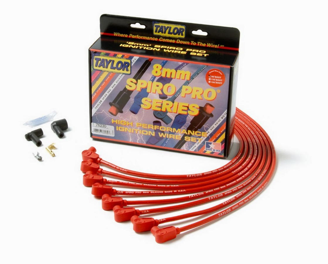 Taylor/Vertex SBC 8MM Pro Race Wires- Red 76230