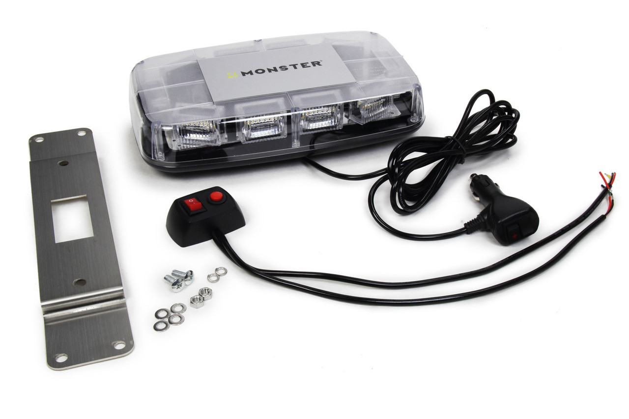 Arc Lighting 12in LED Emergency Strobe Light Bar Amber 6001A