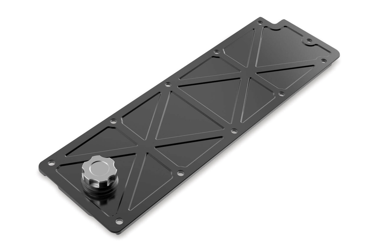 Holley LS Valley Cover w/Oil Fill - Black 241-362