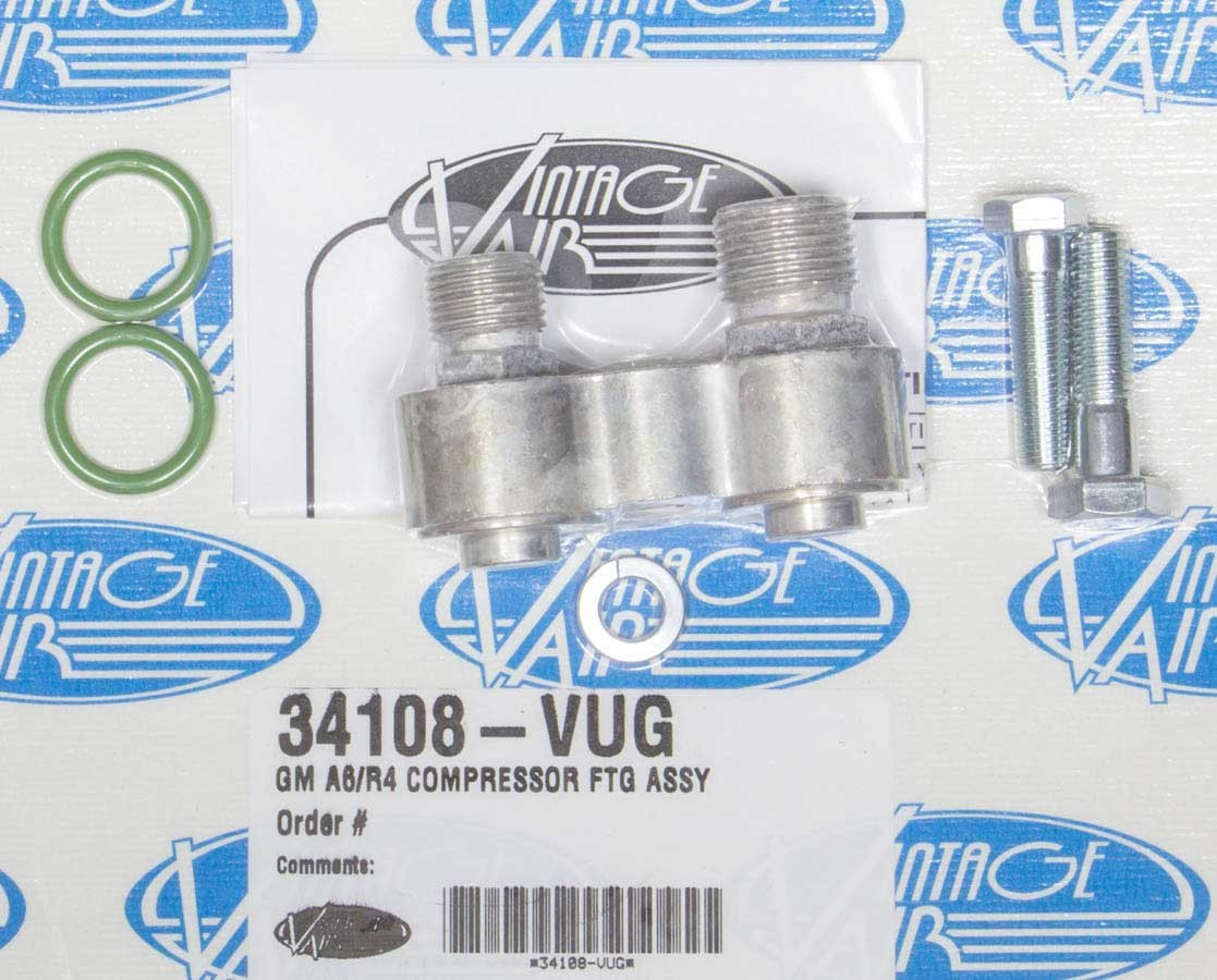 Vintage Air Compressor Fitting Assy 34108-VUG