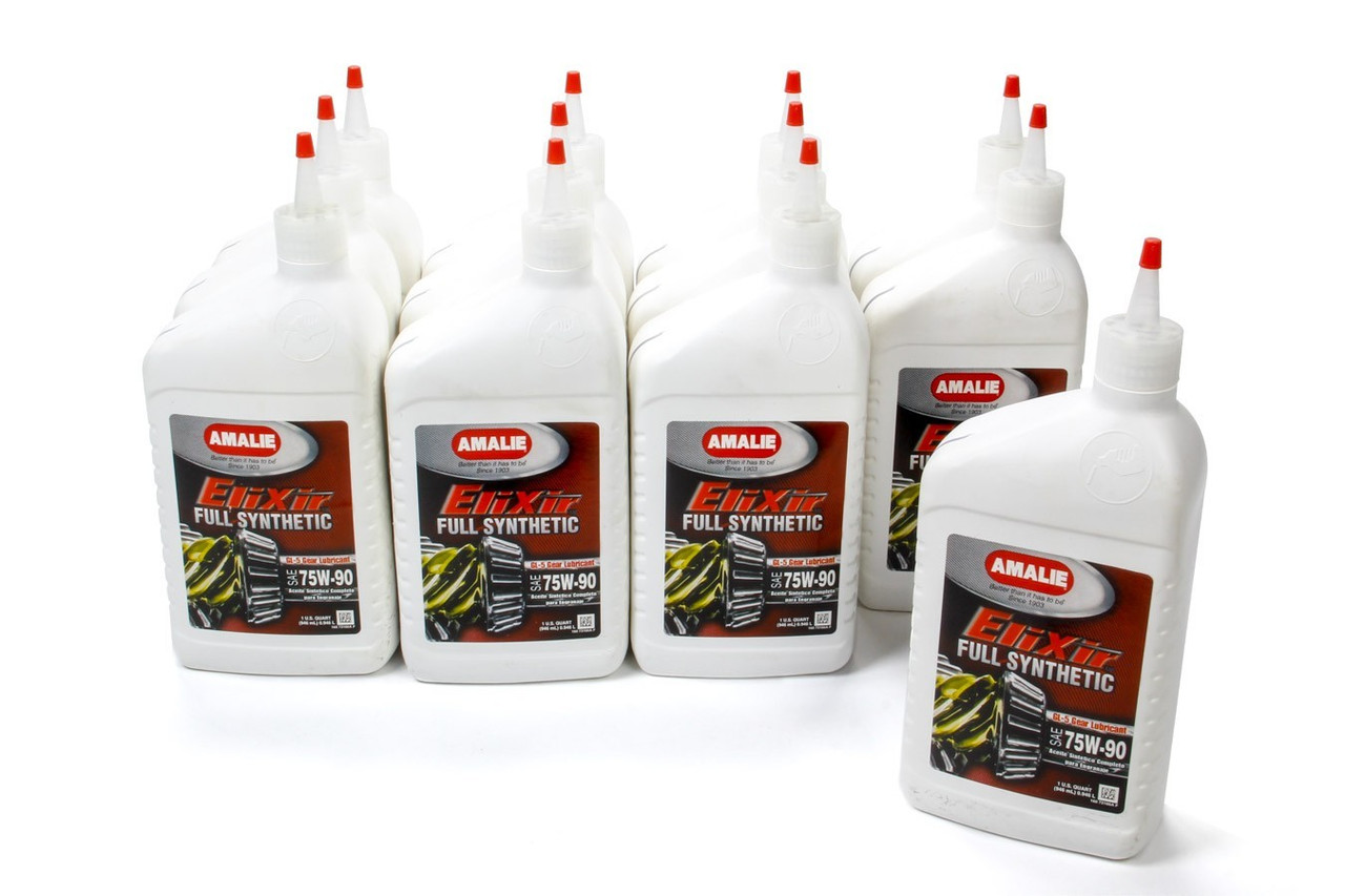 Amalie Elixir Full Syn GL-5 75w 90 Gear Oil Case 12x1Qt 160-73166-56