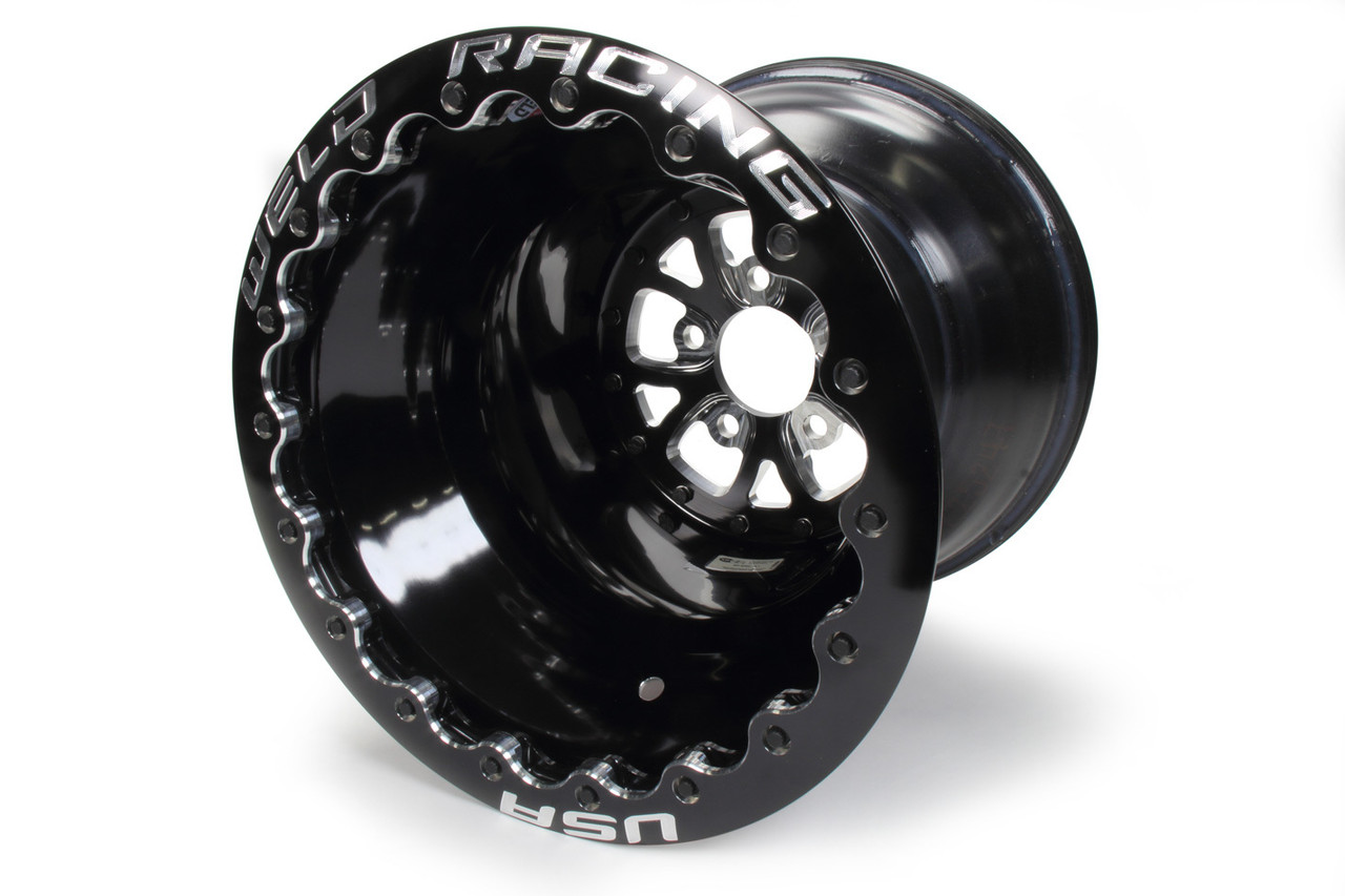 Weld Racing V-Series Drag Wheel Blk 16x16 5x4.75 4.0 BS 84B-616B278UB