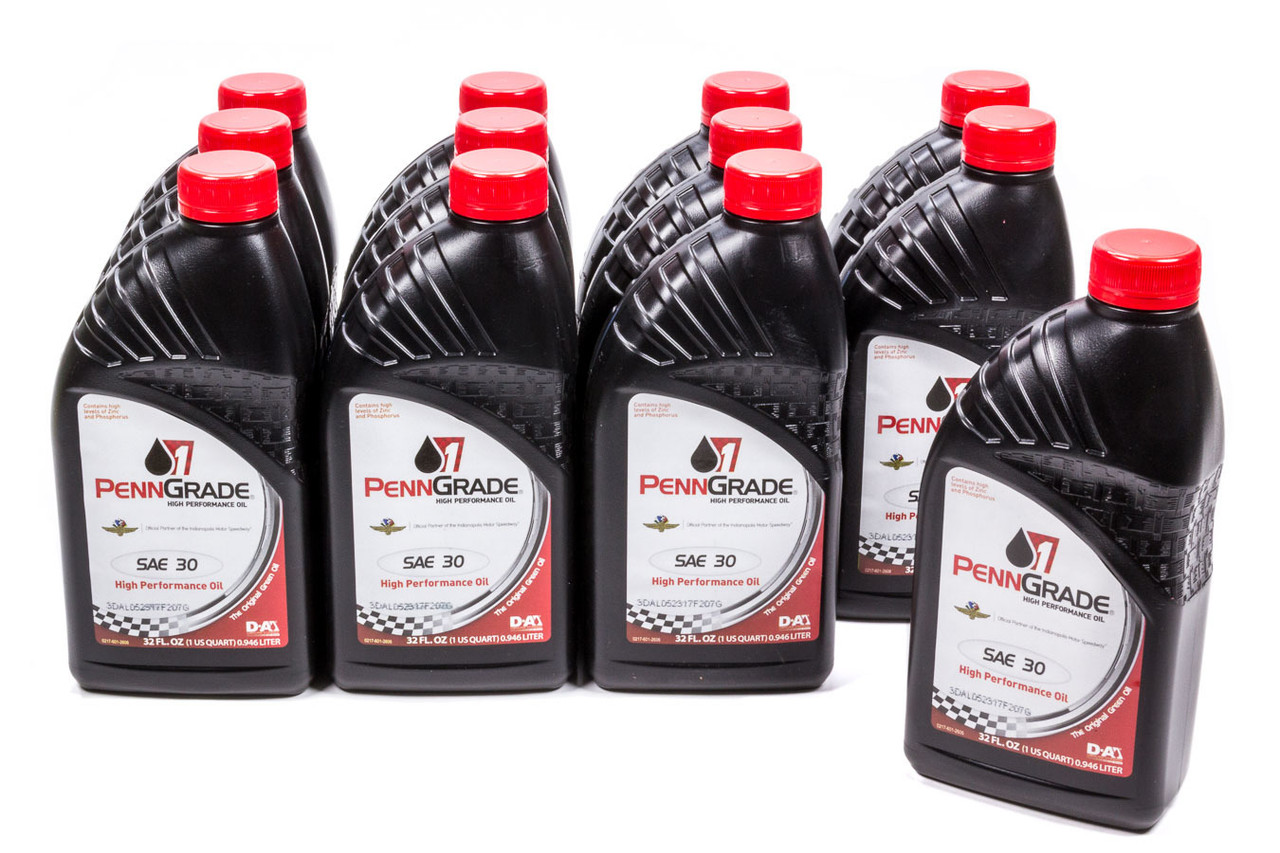 Penngrade Motor Oil 30w Racing Oil Cs/12-Qt 71396
