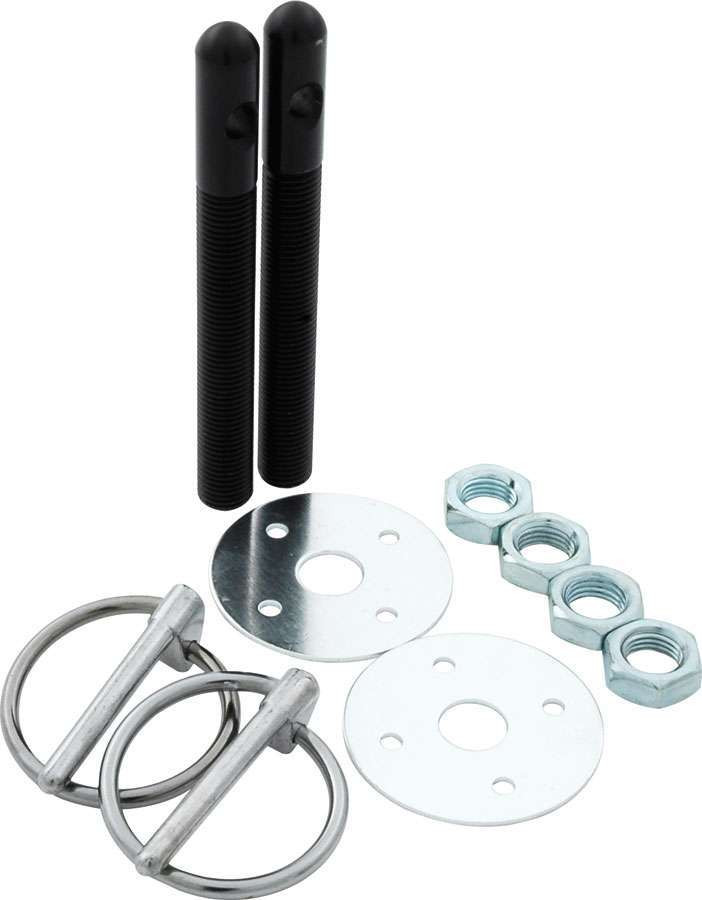 Allstar Performance Alum Hood Pin Kit 3/8in Black ALL18484