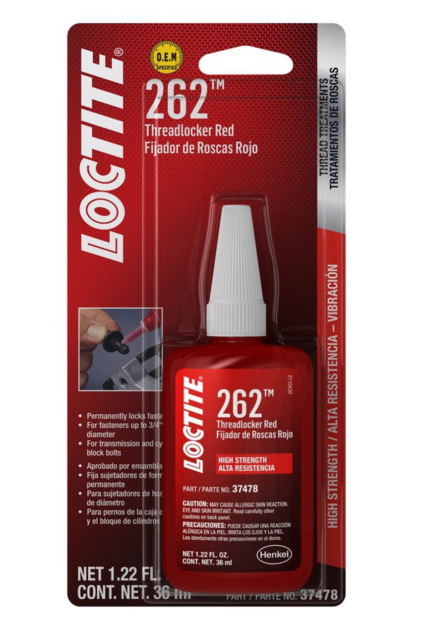 Loctite Threadlocker 262 Red 36ml/1.22oz 492141