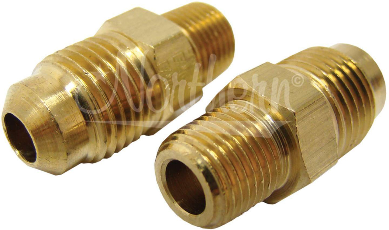 Northern Radiator Trans Line Adapter 1/8in -27 NPT X 5/16in 2 Pack Z80005