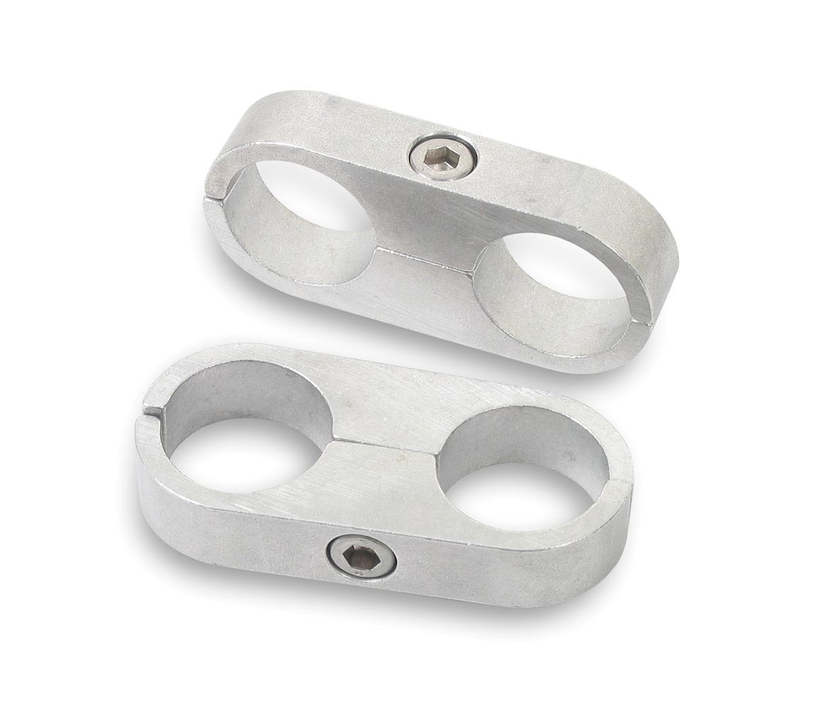 Earls 3/4in. Polished Alum. Hose/Tube Separators-2pk 167212ERL