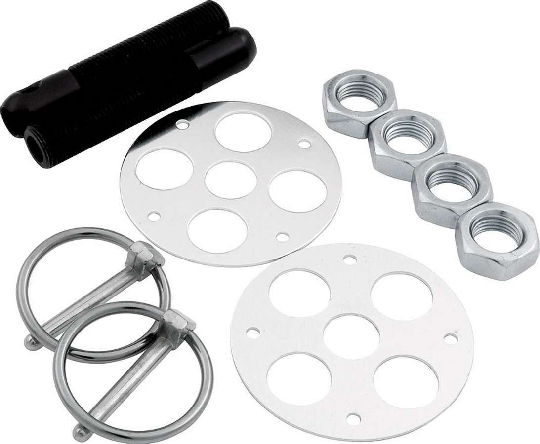 Allstar Performance LW Alum Hood Pin Kit 1/2in Black ALL18477