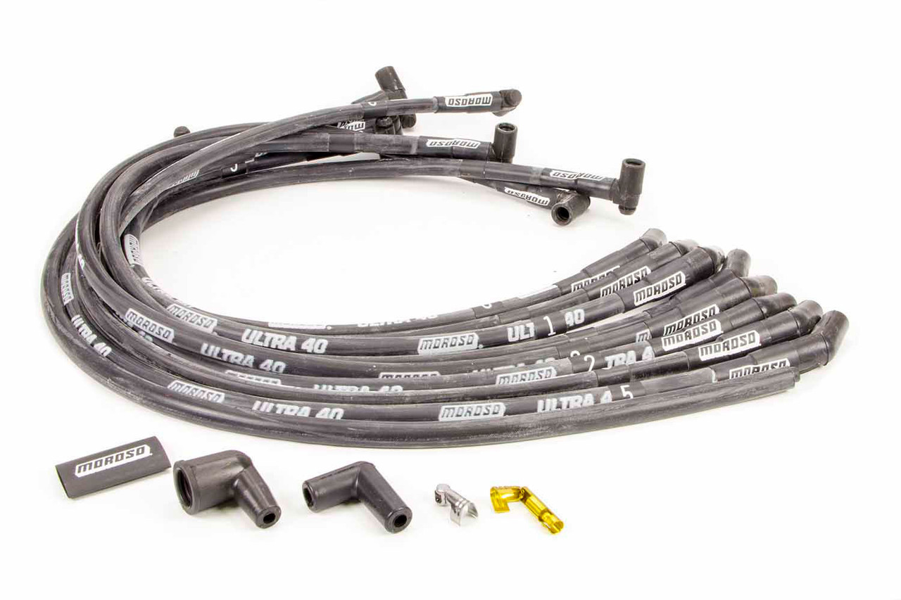 Moroso Ultra 40 Plug Wire Set - Black 73822