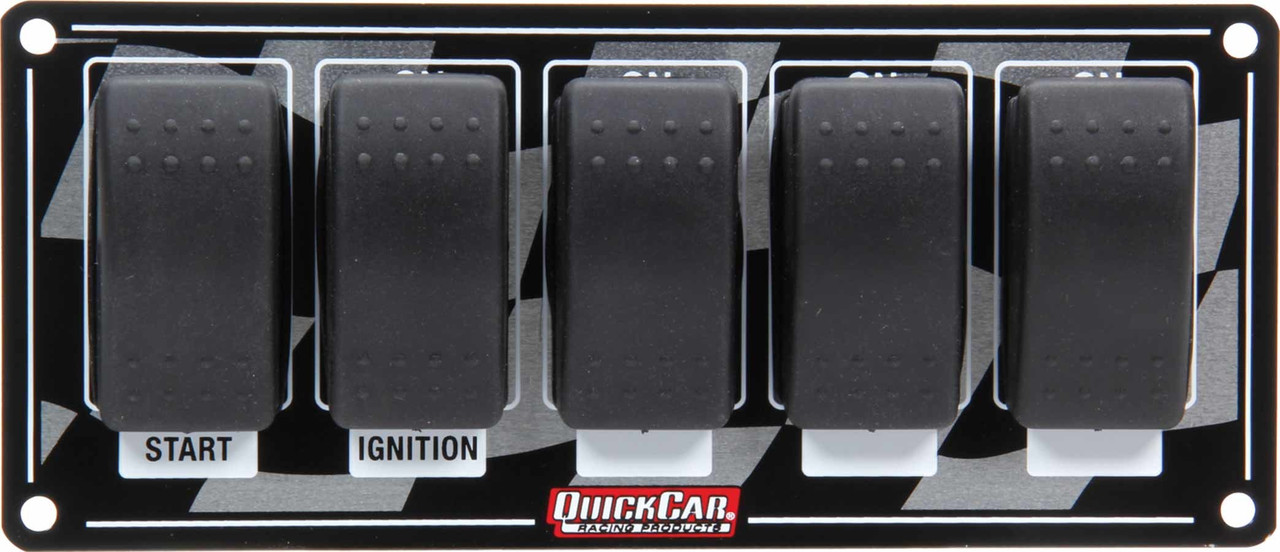 Quickcar Racing Products Ignition Panel w/ Rocker Switches 52-165